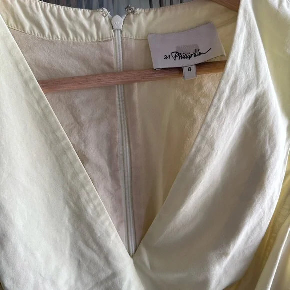 3.1 Phillip Lim Soft Yellow High-Low Dress – Size 4 - Picture 8 of 9
